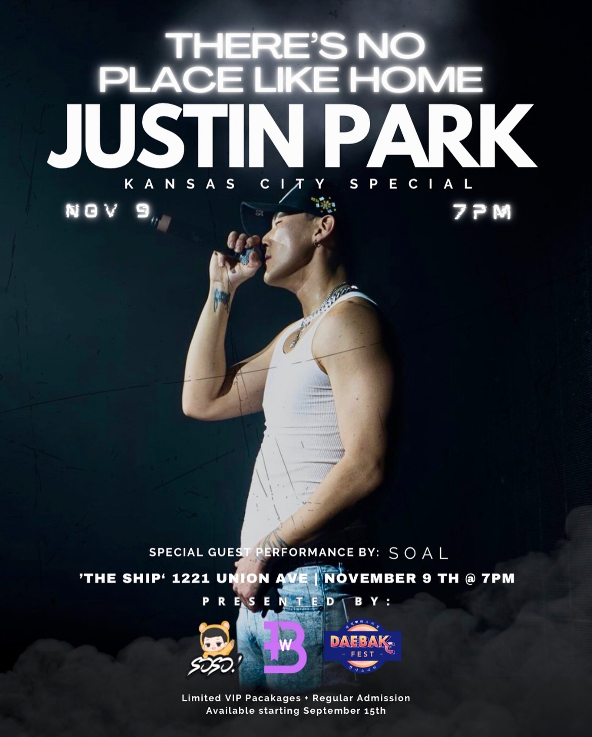 Justin Park Kansas City headliner show poster at The Ship